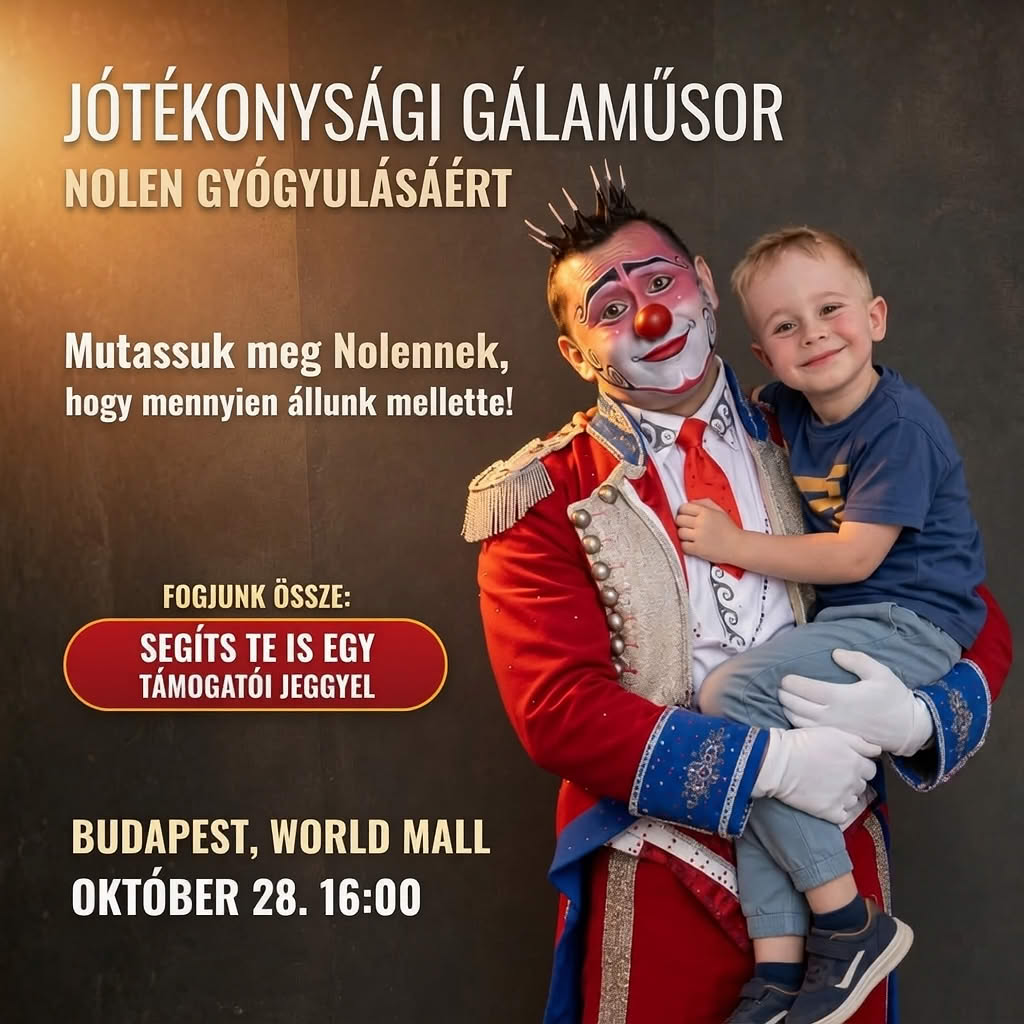 Jótékonysági gálaműsor Nolen gyógyulásáért